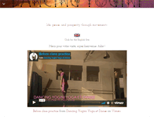 Tablet Screenshot of dancingyogini.net